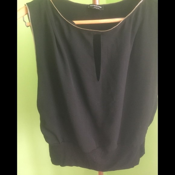 bebe Tops - Bebe Zipper Blouse
